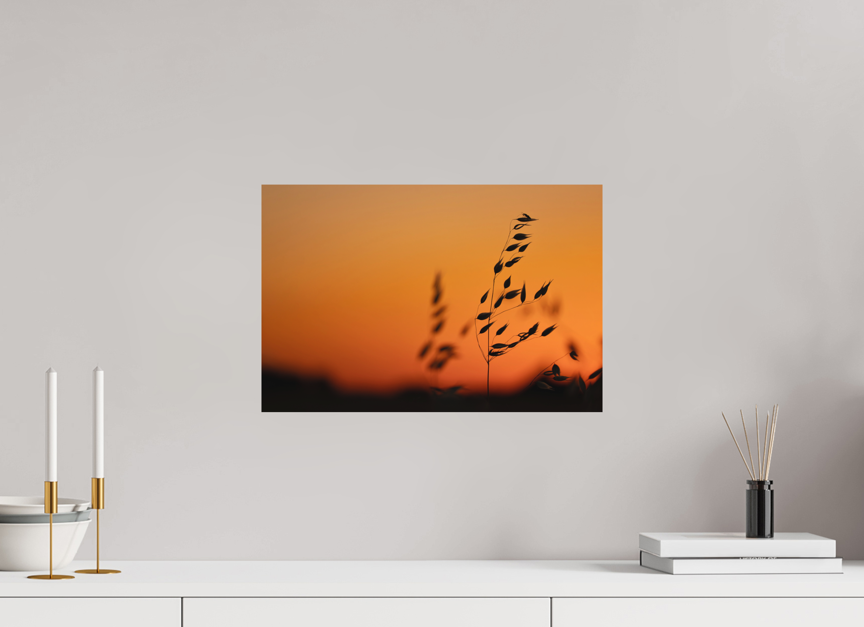 45 x 30 cm, Tirage anti reflets protégé - Sans bordures Au sommet de l’avoine