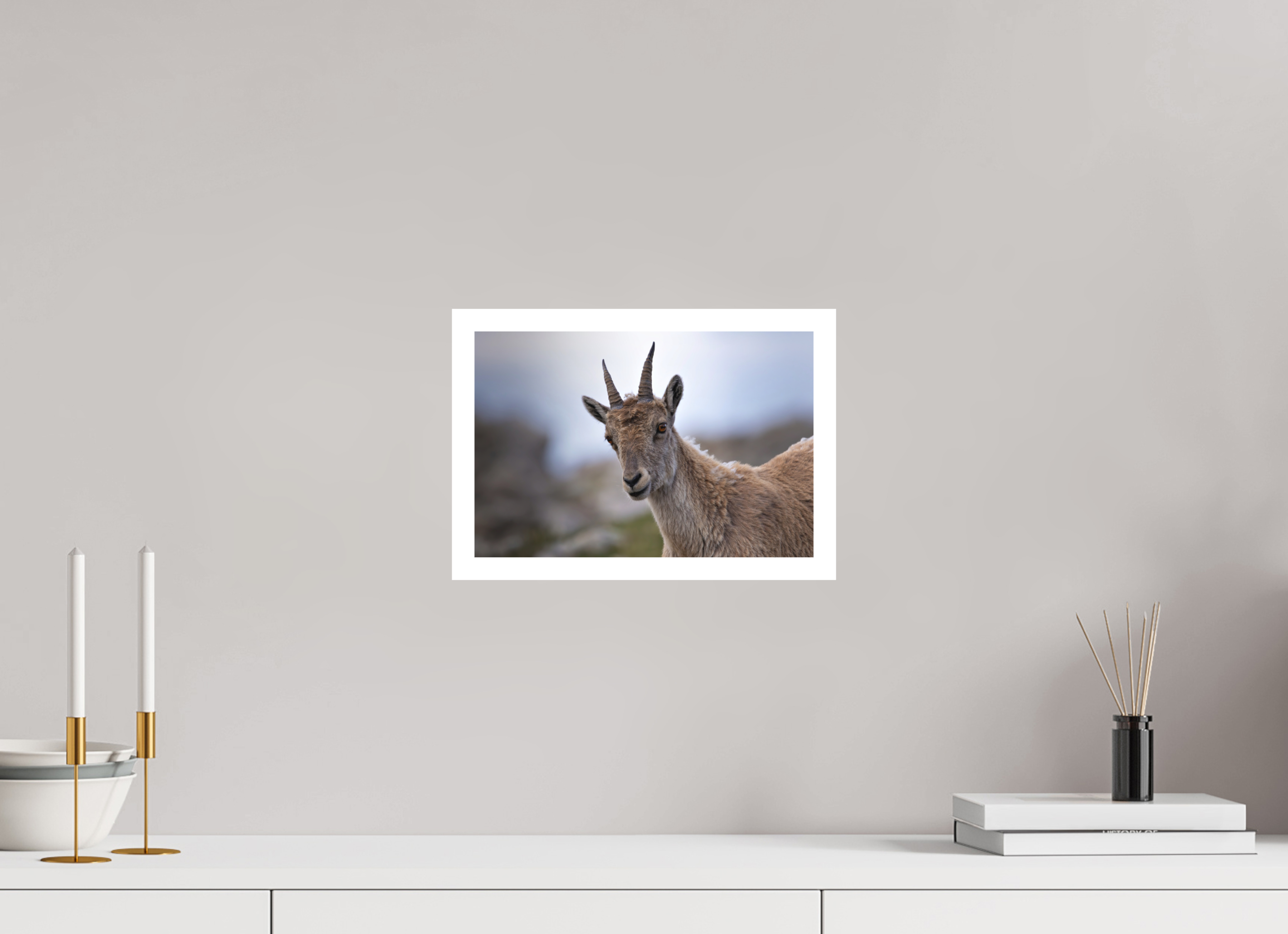 30 x 20 cm, Tirage anti reflets protégé - Bordures 2cm Regard des cimes