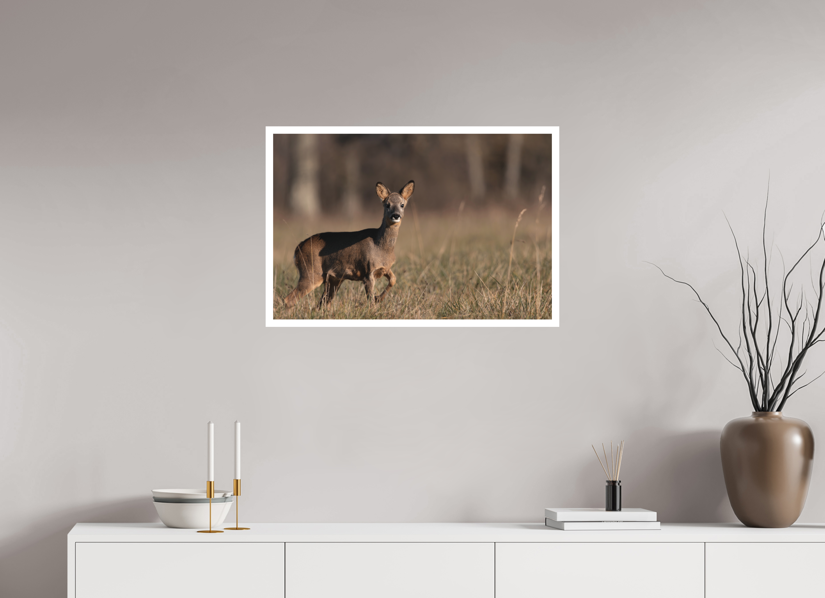 75 x 50 cm, Tirage anti reflets protégé - Bordures 2cm Explorateur en herbe