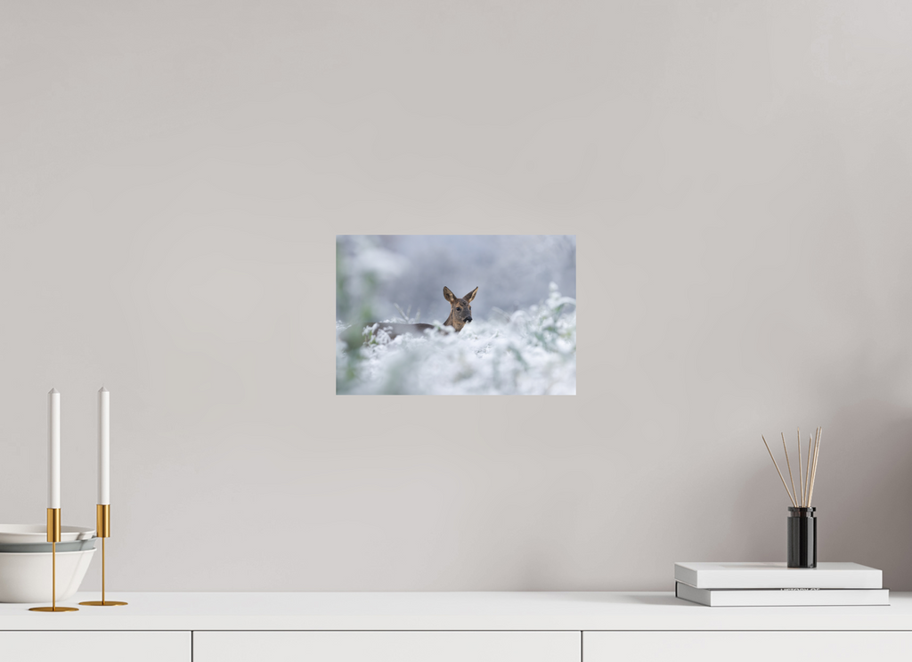 30 x 20 cm, Tirage anti reflets protégé - Sans bordures Premier jour de neige