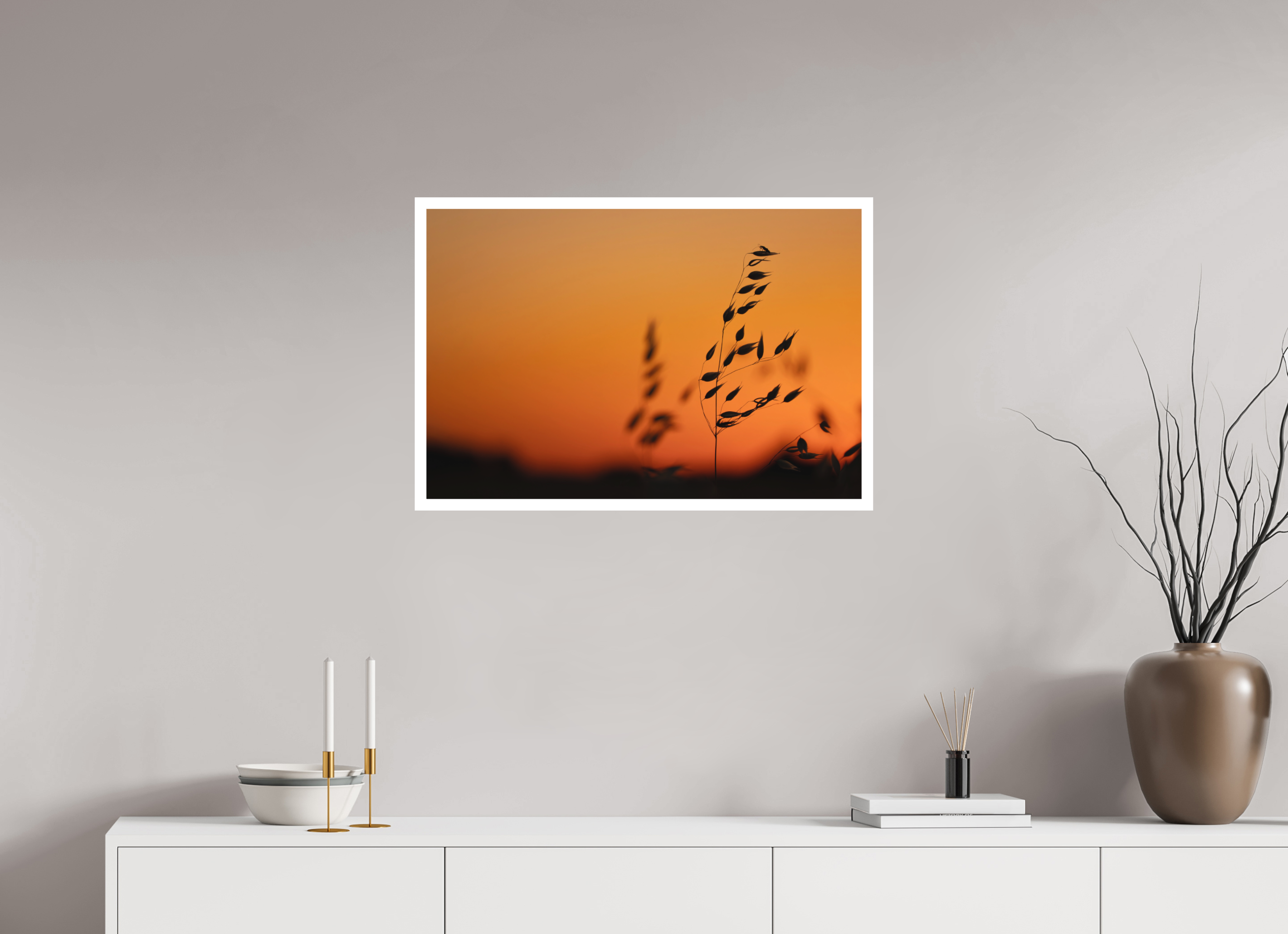 75 x 50 cm, Tirage anti reflets protégé - Bordures 2cm Au sommet de l’avoine