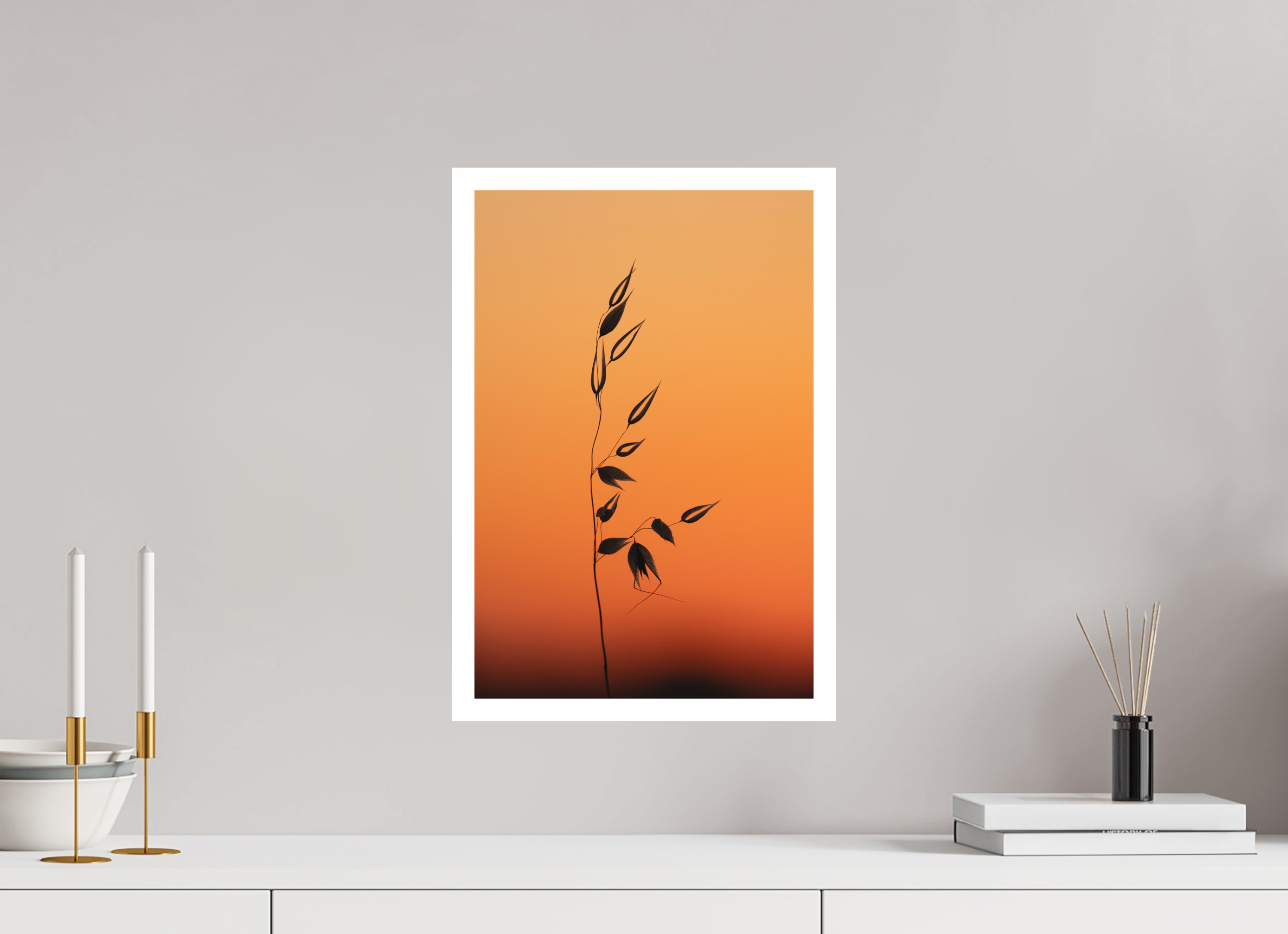 30 x 45 cm, Tirage anti reflets protégé - Bordures 2cm Tableau du soir