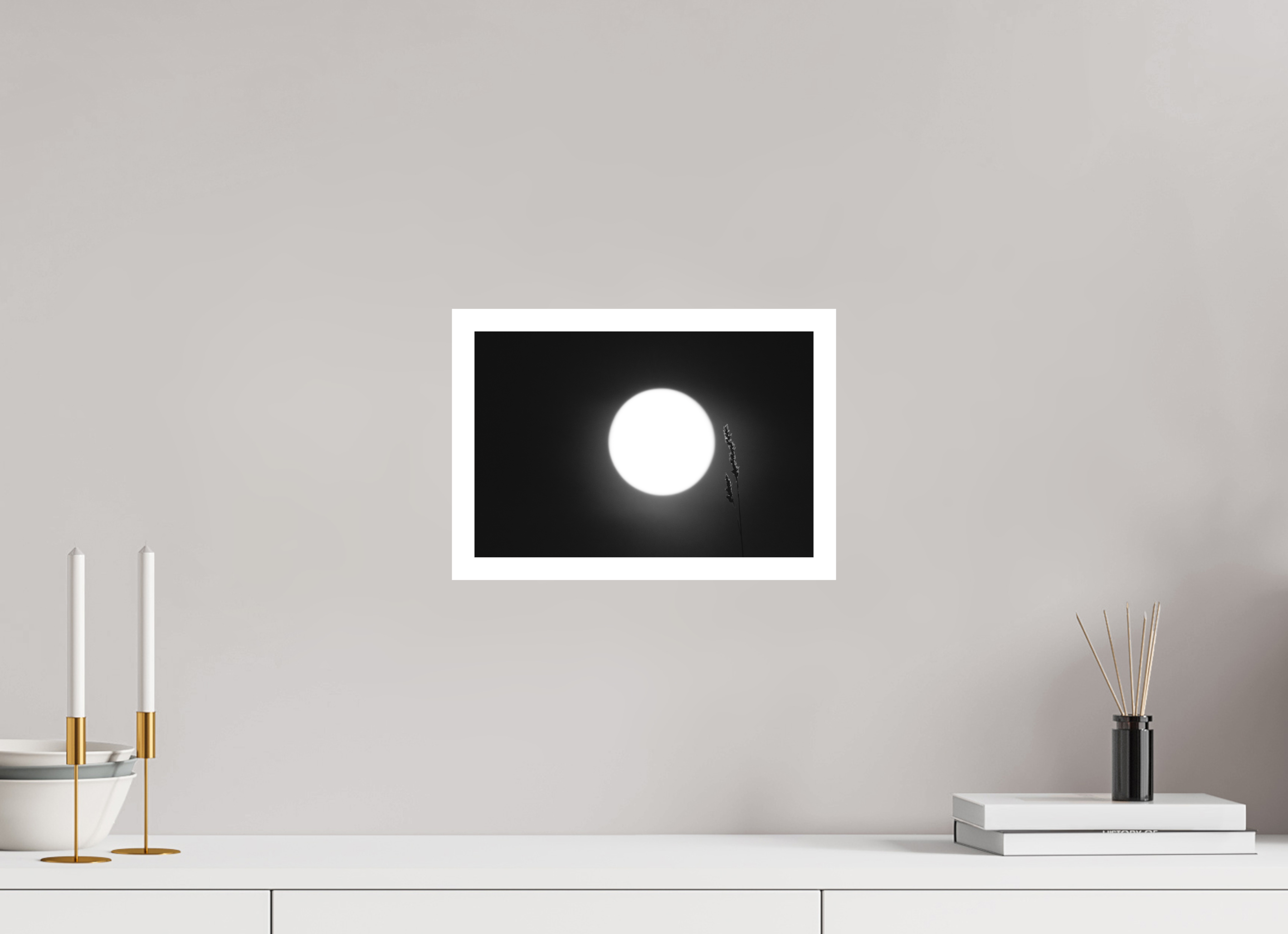 30 x 20 cm, Tirage anti reflets protégé - Bordures 2cm Lueur nocturne