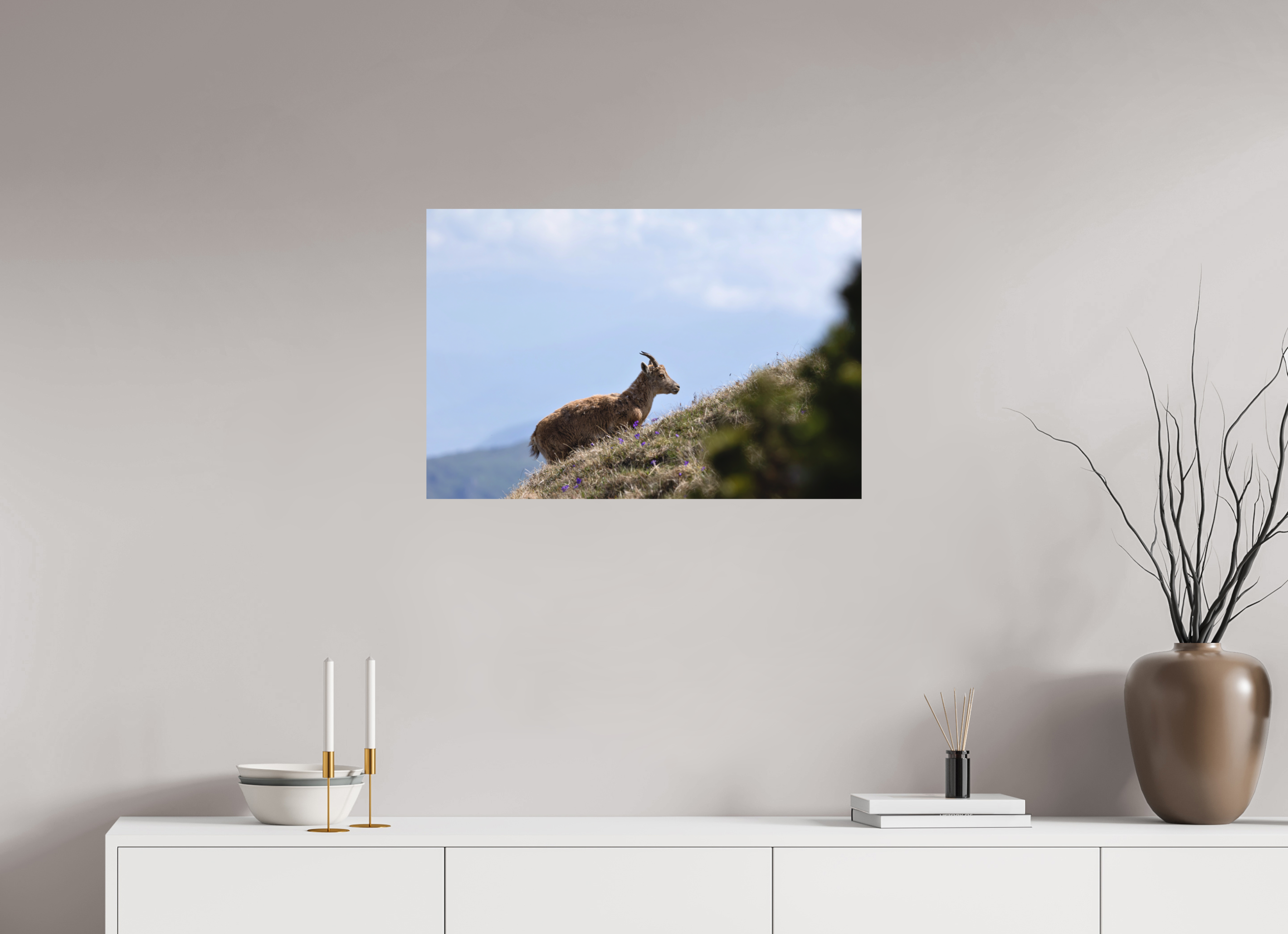 75 x 50 cm, Tirage anti reflets protégé - Sans bordures Vers les hauteurs