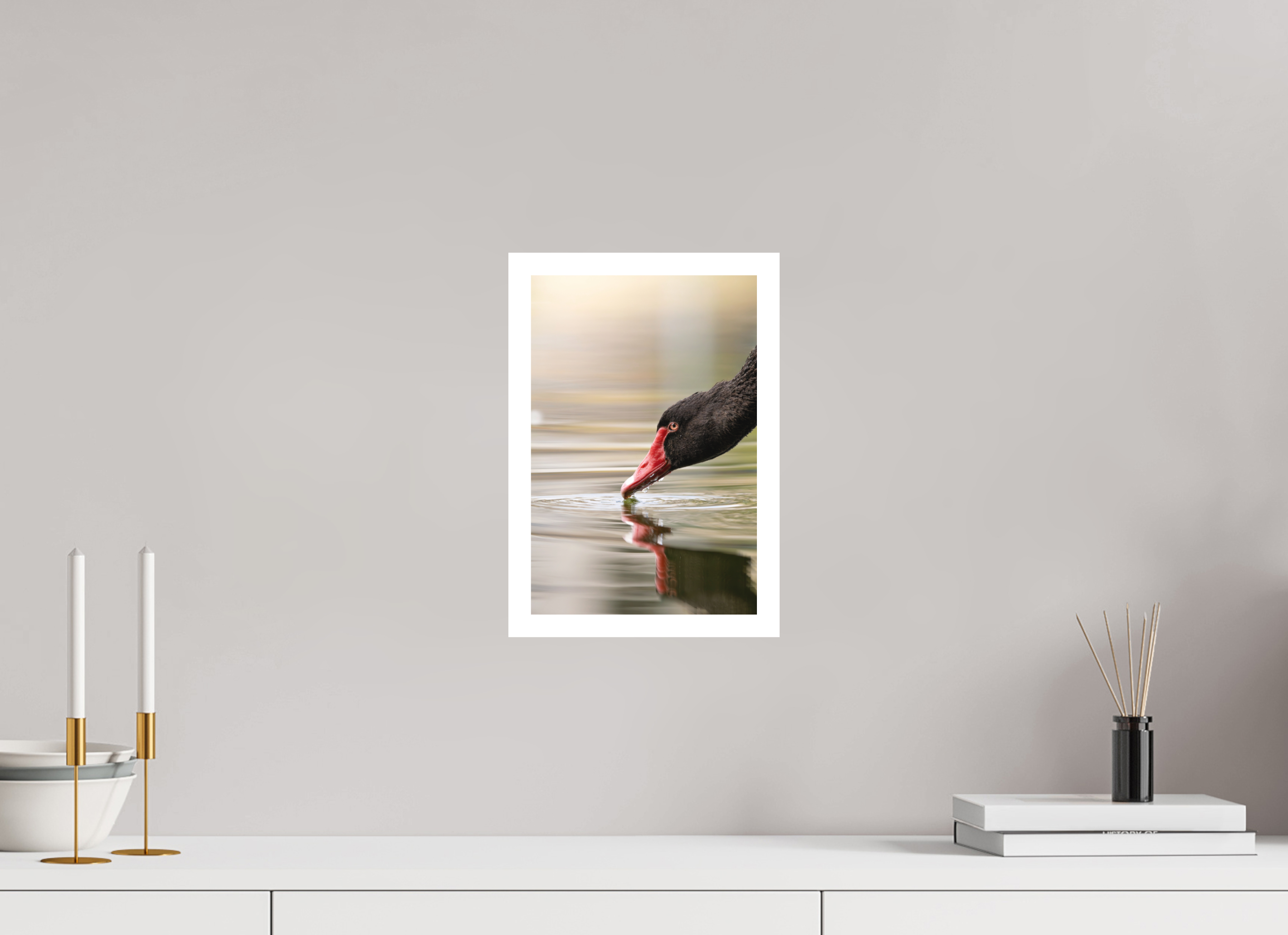 20 x 30 cm, Tirage anti reflets protégé - Bordures 2cm La courbe de l’eau