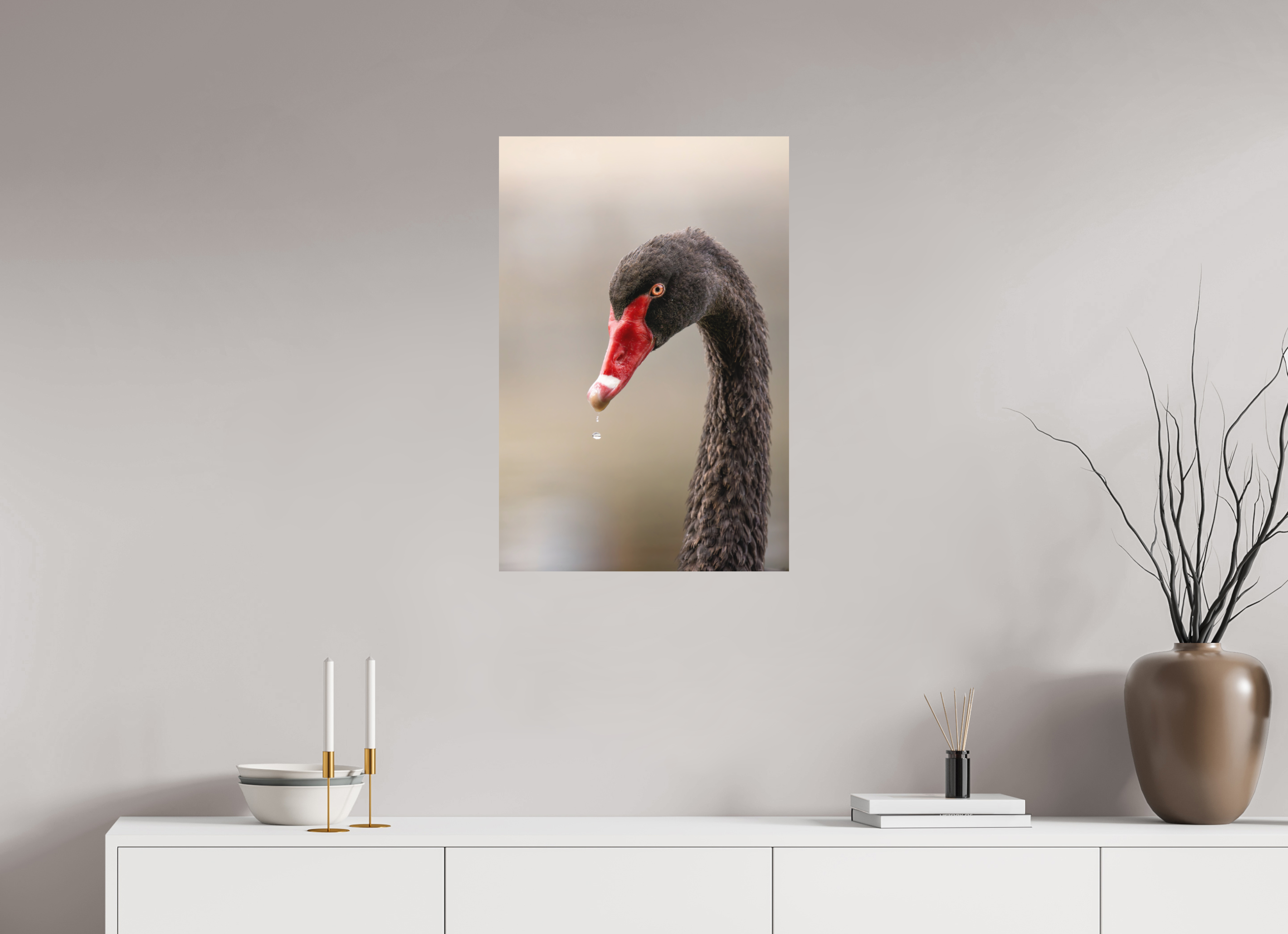 50 x 75 cm, Tirage anti reflets protégé - Sans bordures Goutte de vie