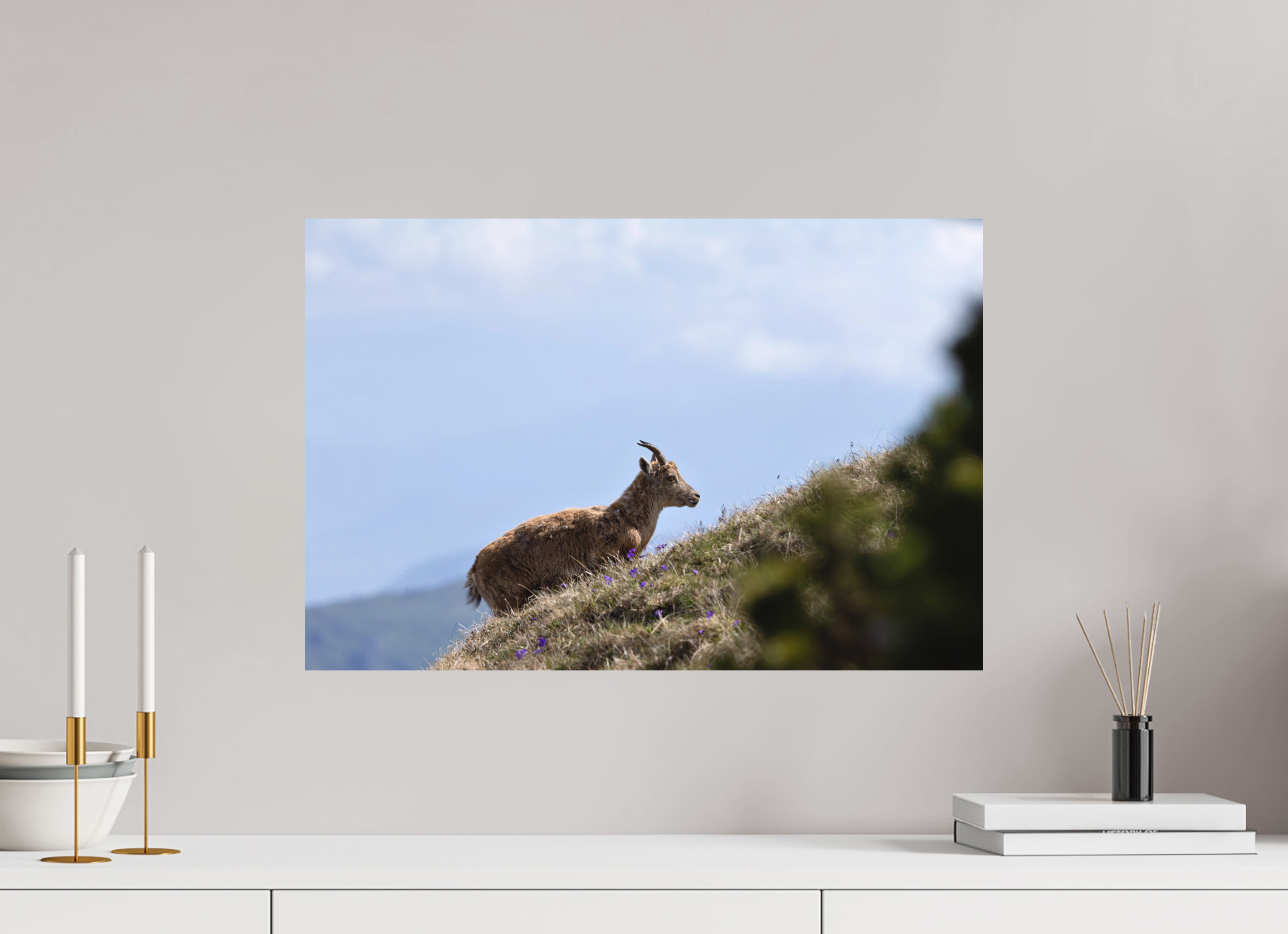 60 x 40 cm, Tirage anti reflets protégé - Sans bordures Vers les hauteurs