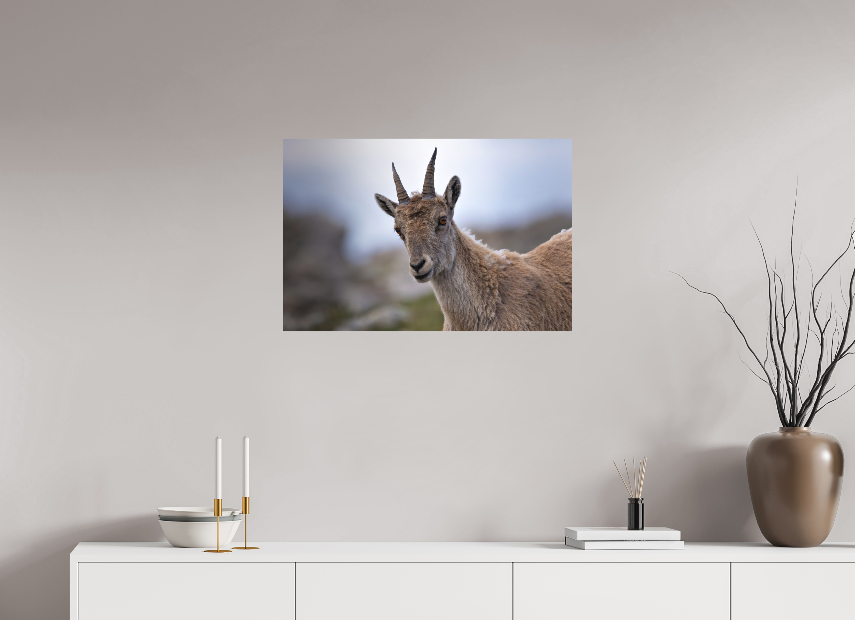 75 x 50 cm, Tirage anti reflets protégé - Sans bordures Regard des cimes