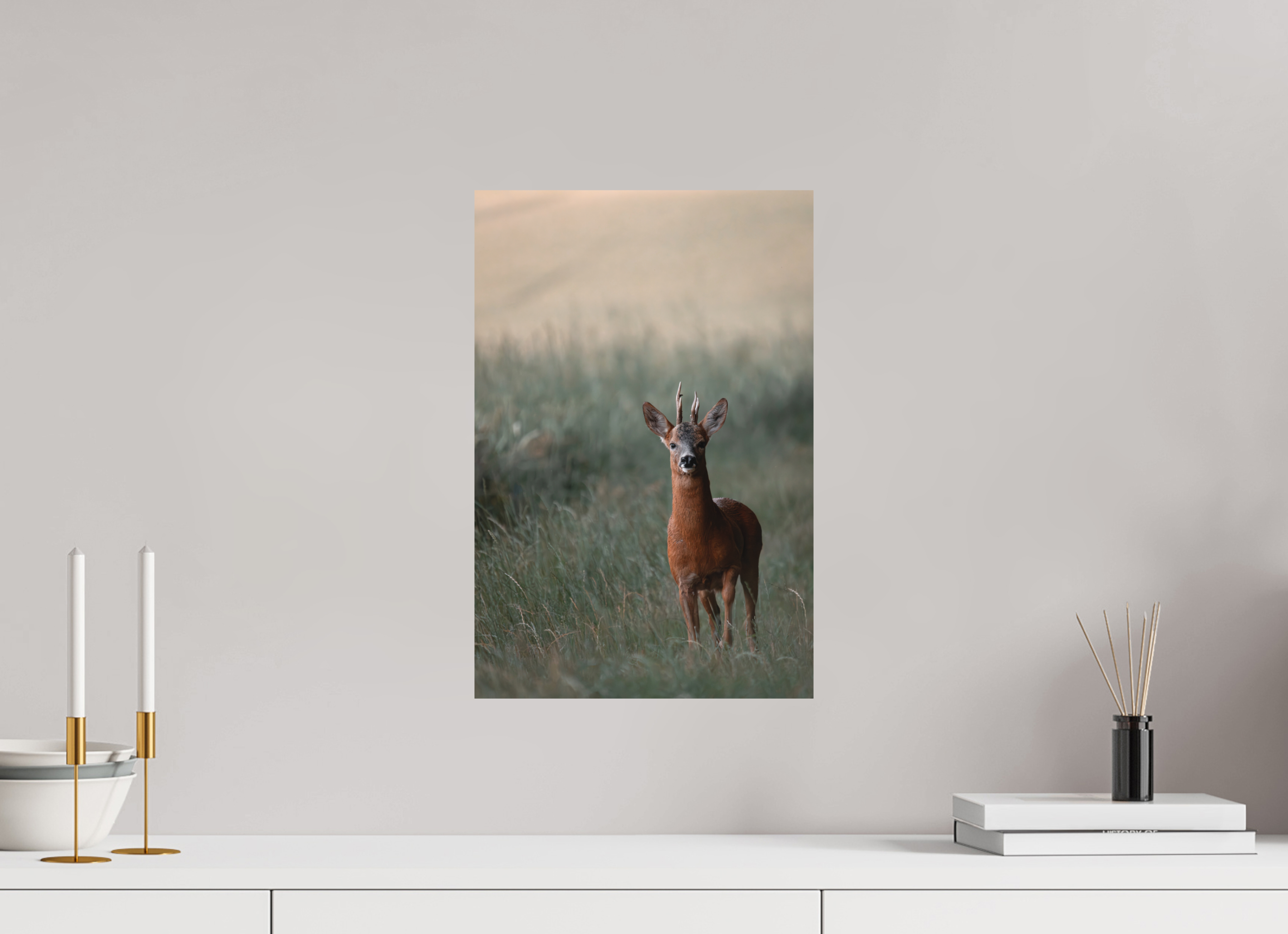 30 x 45 cm, Tirage anti reflets protégé - Sans bordures Rencontre au crépuscule