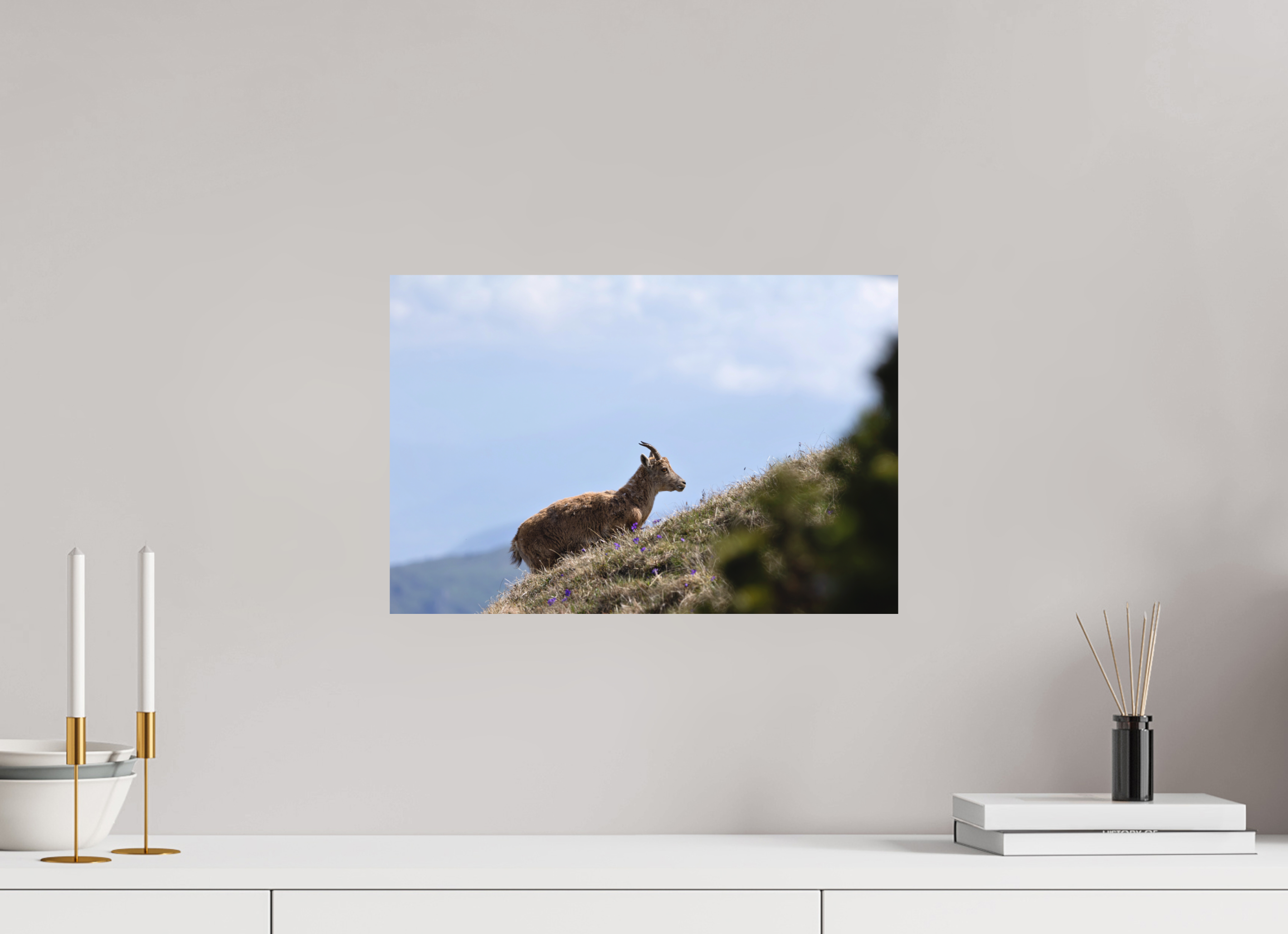 45 x 30 cm, Tirage anti reflets protégé - Sans bordures Vers les hauteurs