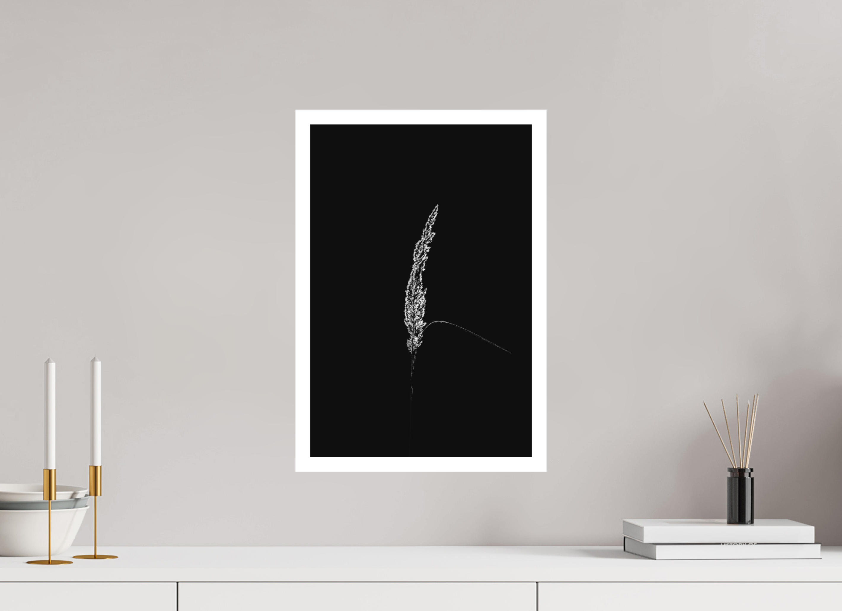 30 x 45 cm, Tirage anti reflets protégé - Bordures 2cm Lueur solitaire