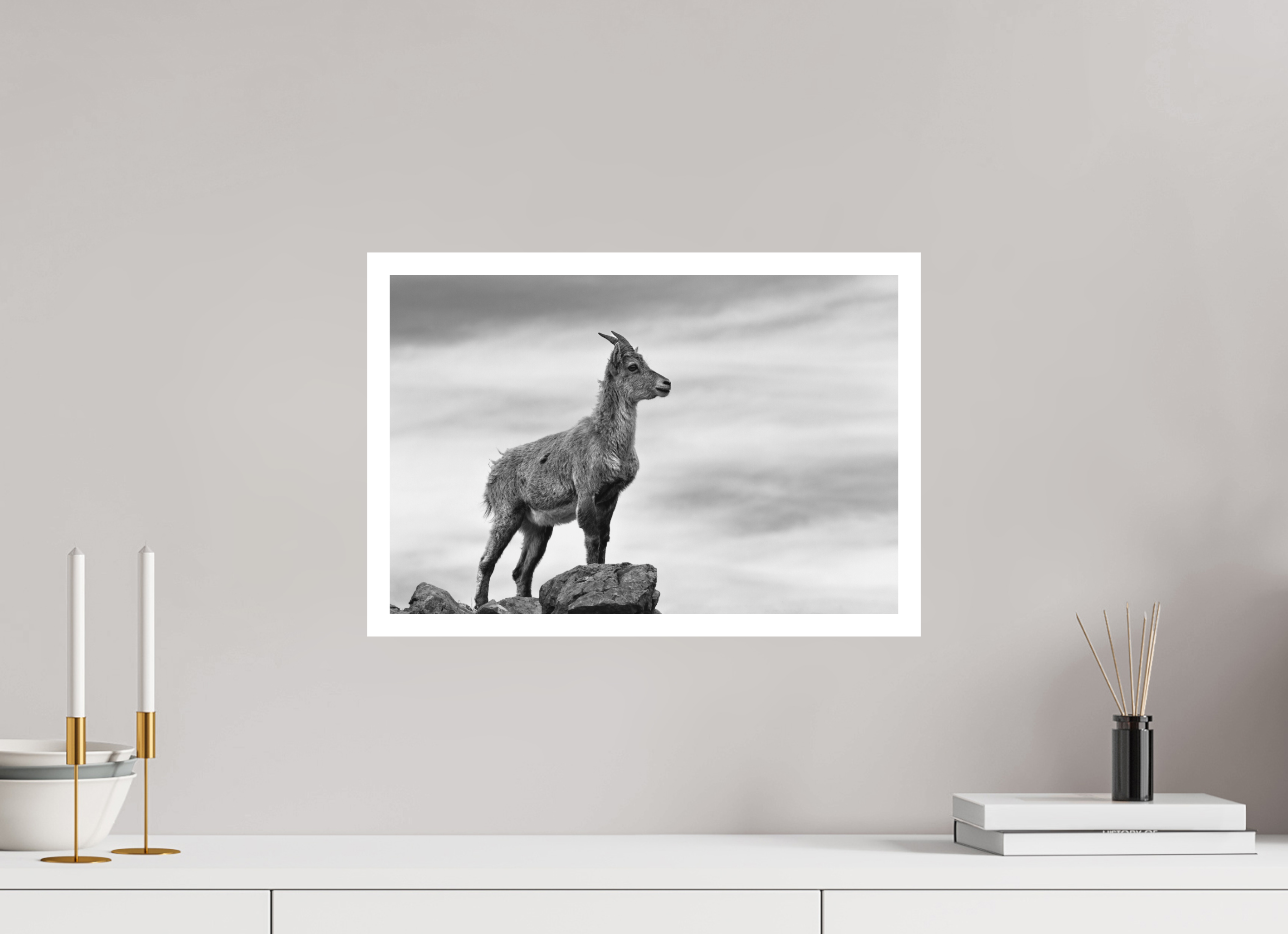 45 x 30 cm, Tirage anti reflets protégé - Bordures 2cm Fierté des sommets