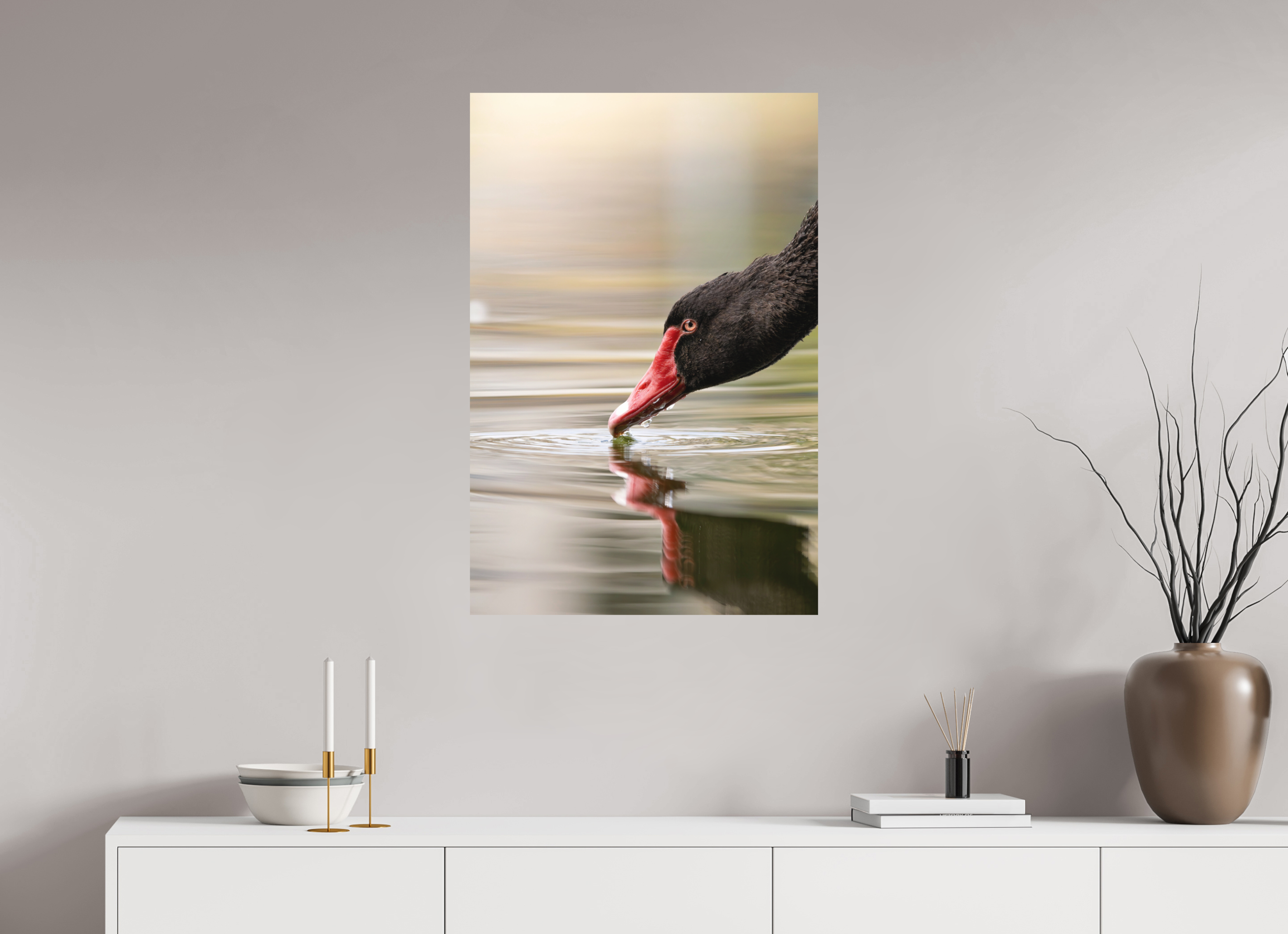 60 x 90 cm, Tirage anti reflets protégé - Sans bordures La courbe de l’eau