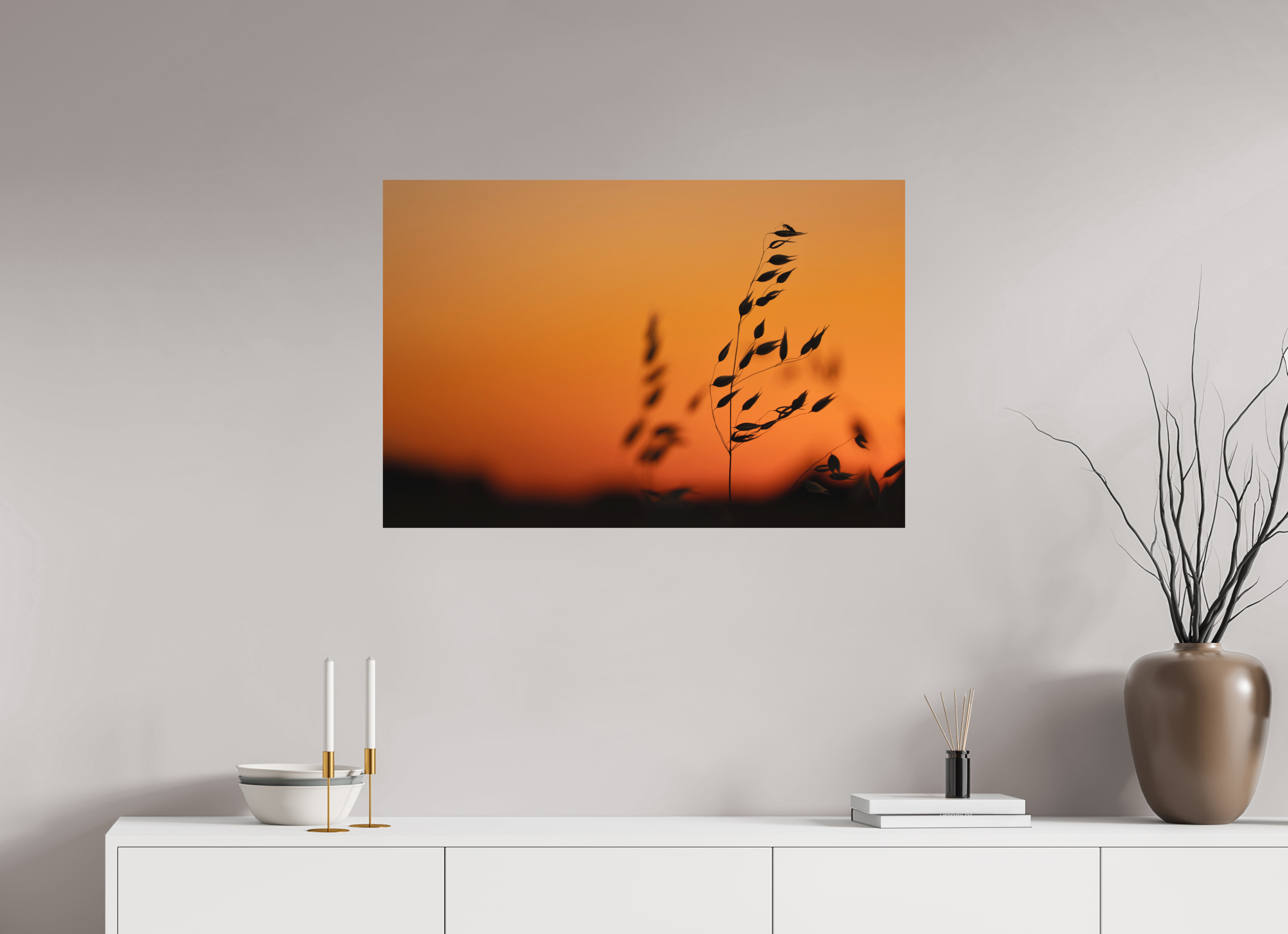 90 x 60 cm, Tirage anti reflets protégé - Sans bordures Au sommet de l’avoine