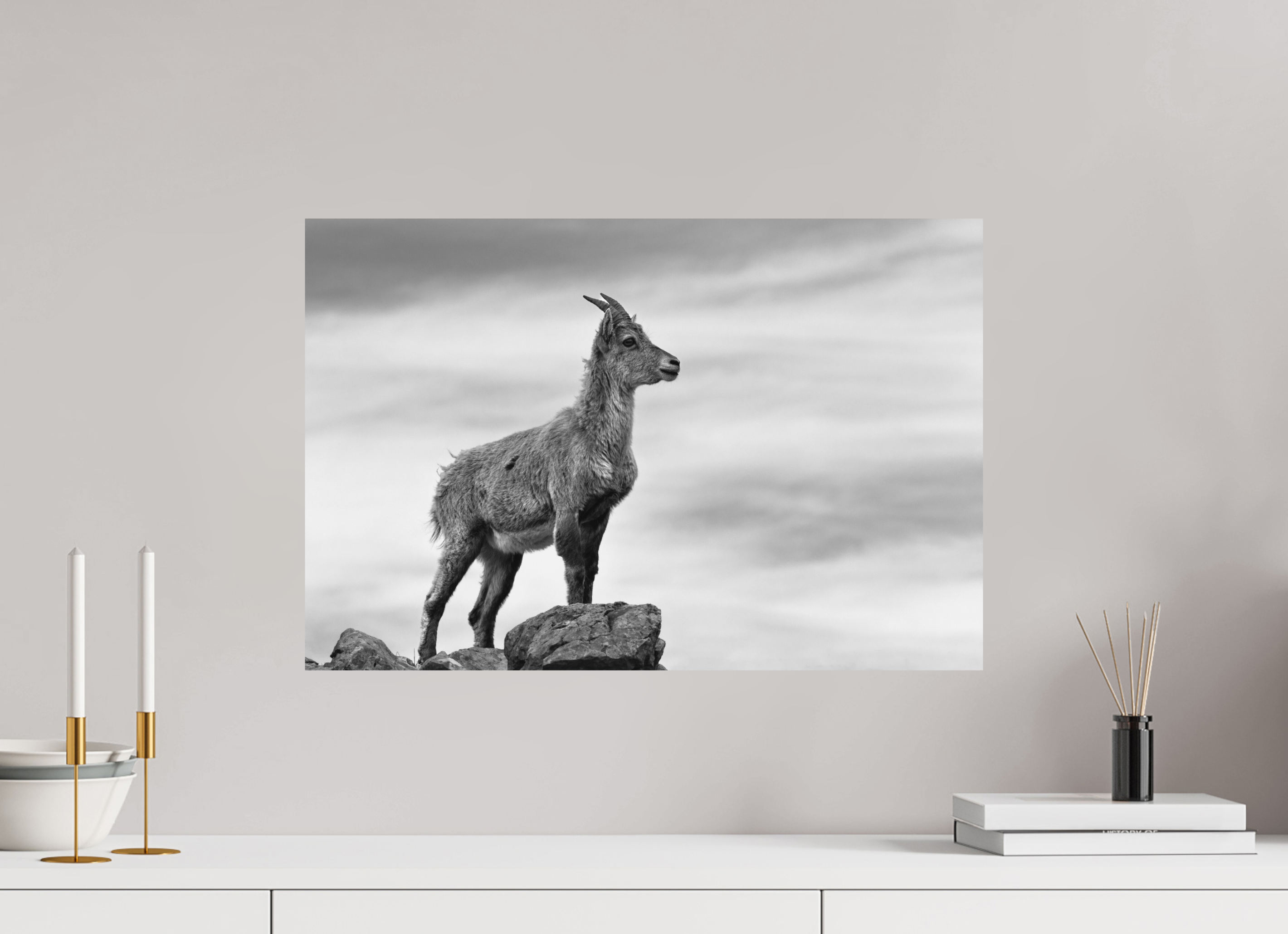 60 x 40 cm, Tirage anti reflets protégé - Sans bordures Fierté des sommets