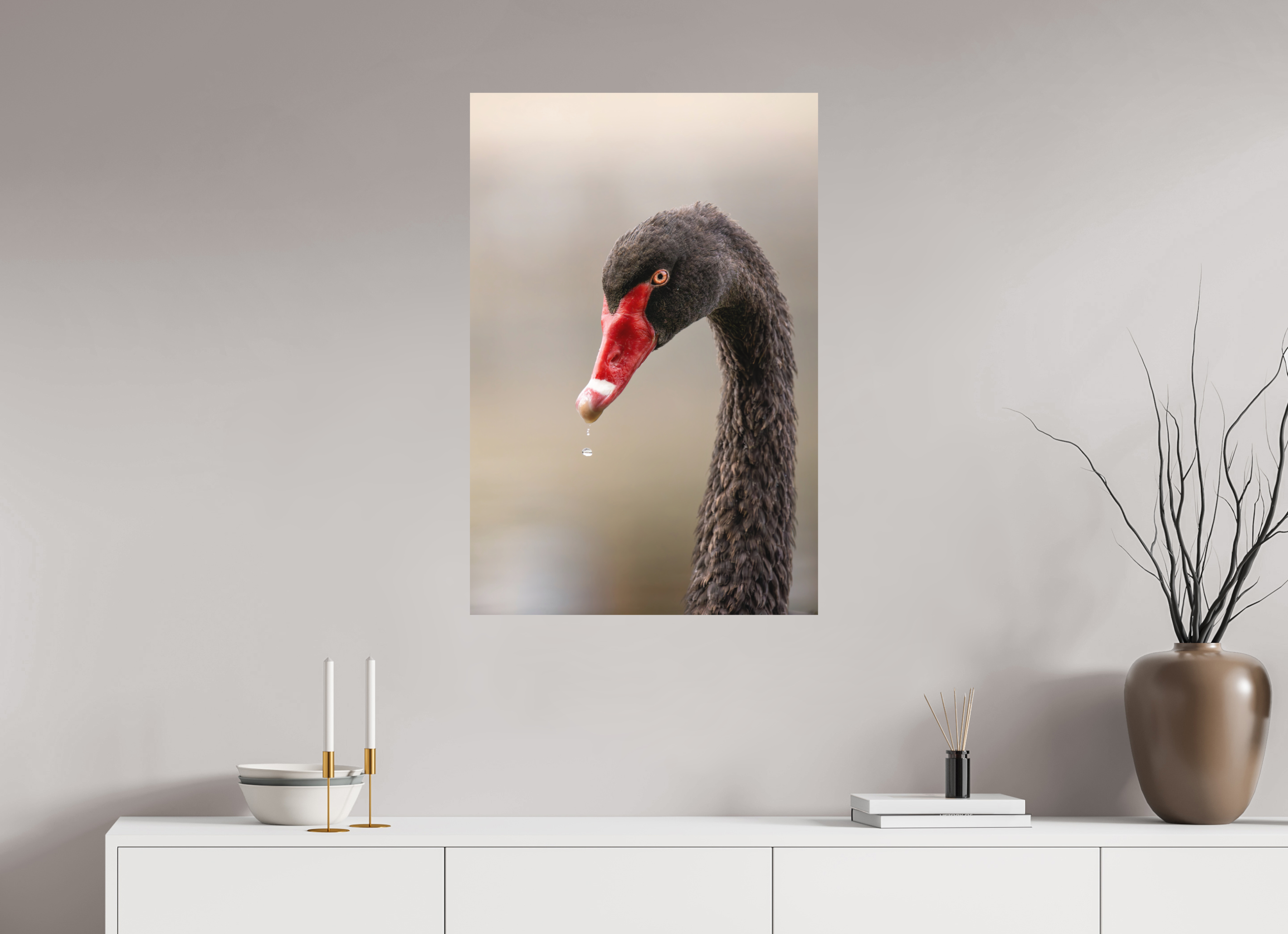 60 x 90 cm, Tirage anti reflets protégé - Sans bordures Goutte de vie