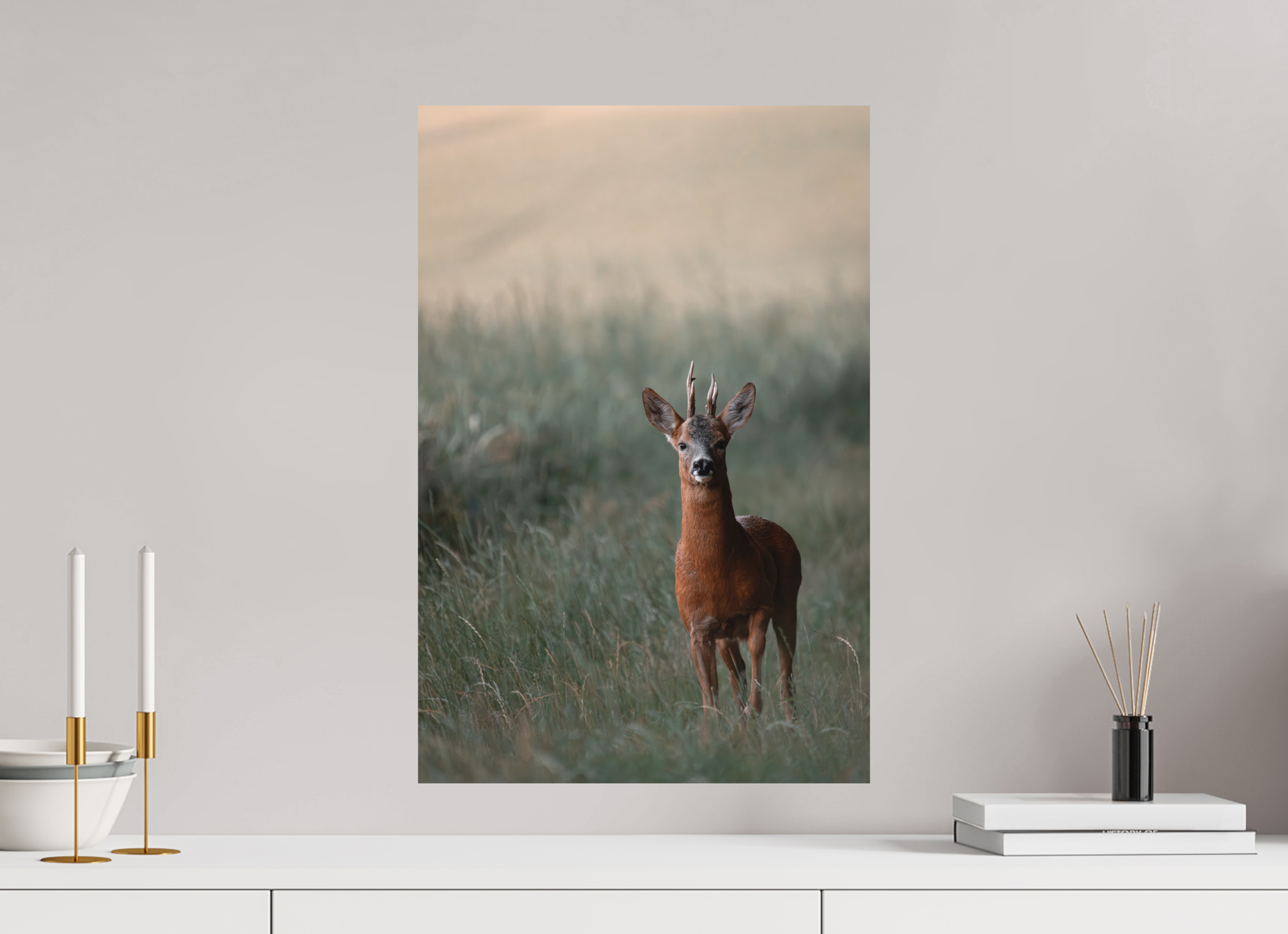 40 x 60 cm, Tirage anti reflets protégé - Sans bordures Rencontre au crépuscule