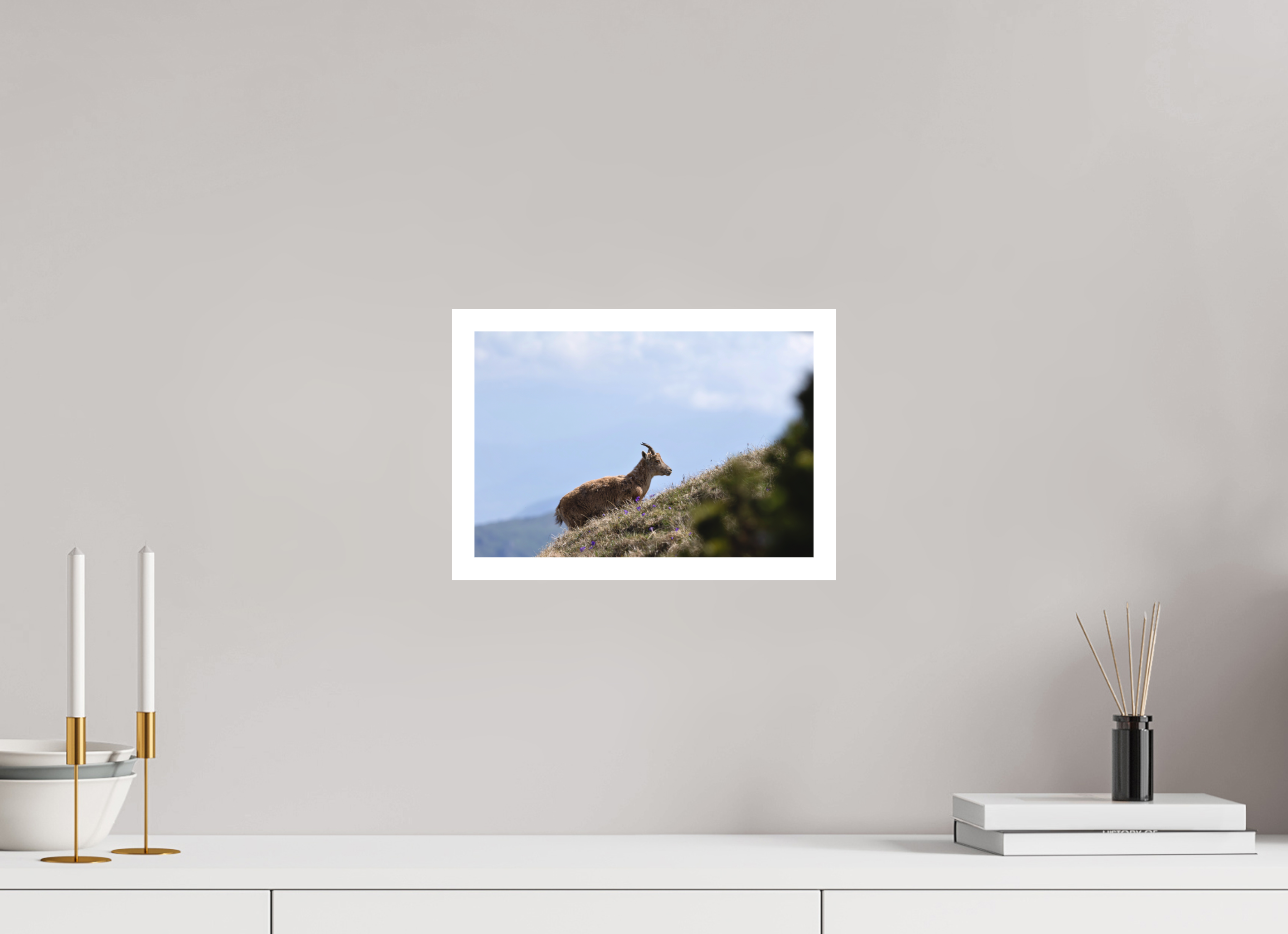 30 x 20 cm, Tirage anti reflets protégé - Bordures 2cm Vers les hauteurs