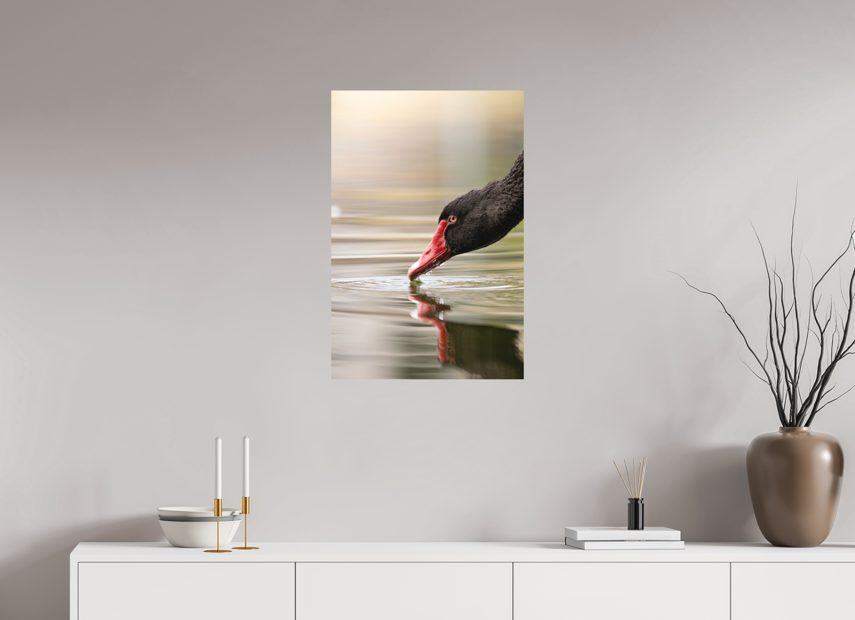 50 x 75 cm, Tirage anti reflets protégé - Sans bordures La courbe de l’eau