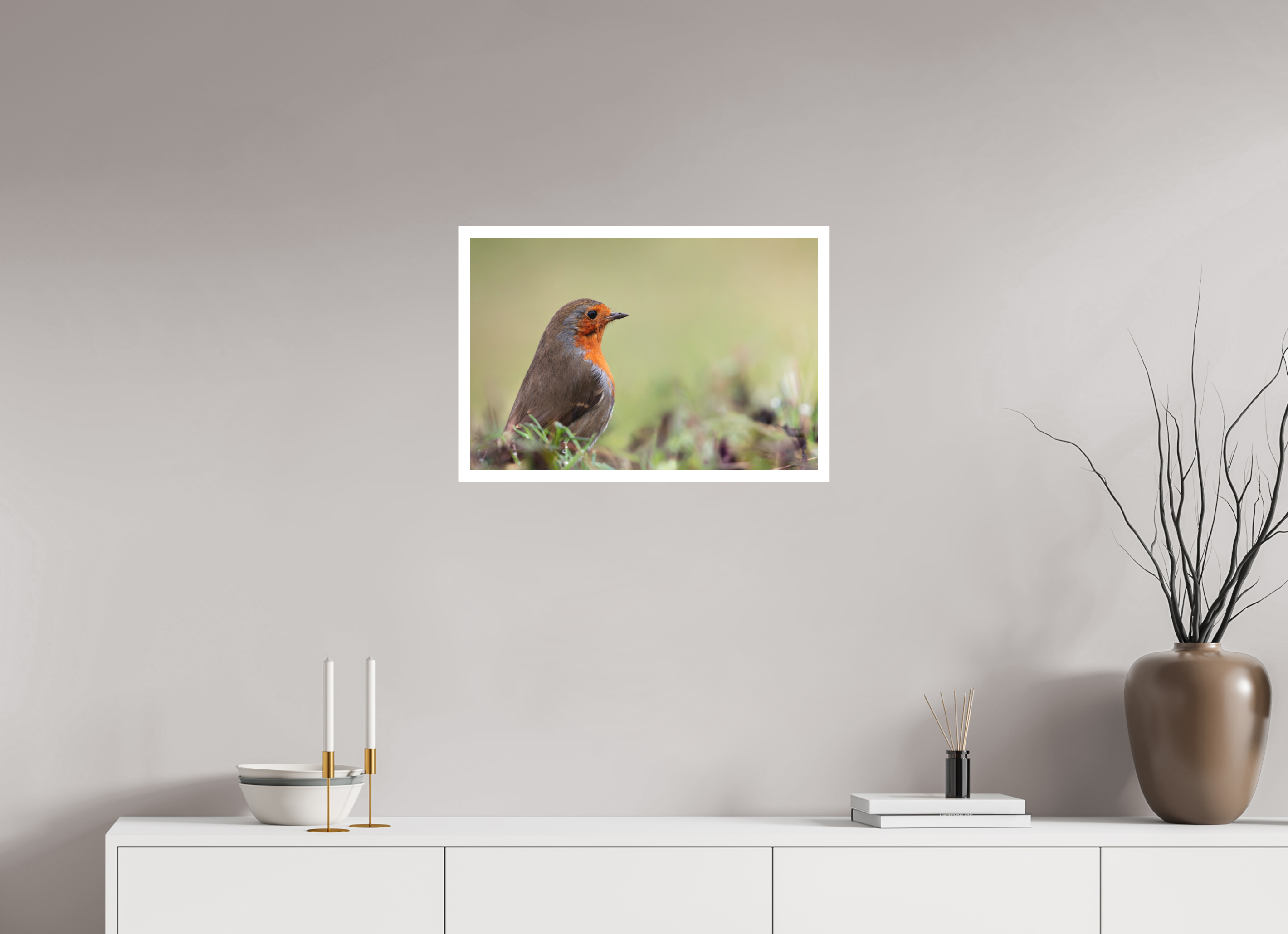 60 x 40 cm, Tirage anti reflets protégé - Bordures 2cm Le vigilant